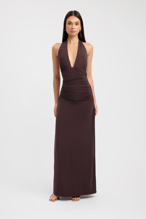 Sariah™ - Halter Neck Maxi Dress