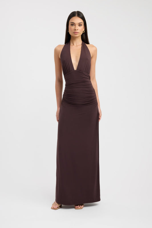 Sariah™ - Halter Neck Maxi Dress