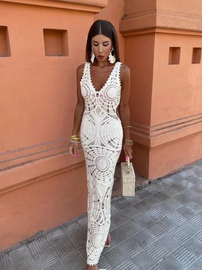 Ashley™ Crochet Maxi Dress