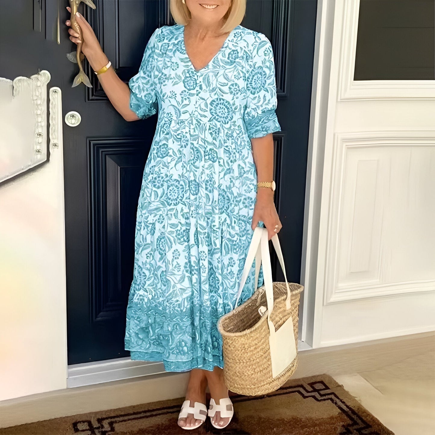 Lucy™ – Elegant Floral Dress