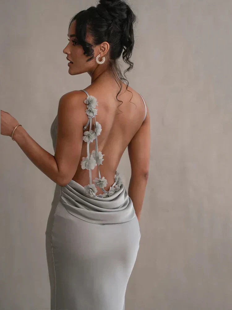Elysia™ – Backless Elegance Dress
