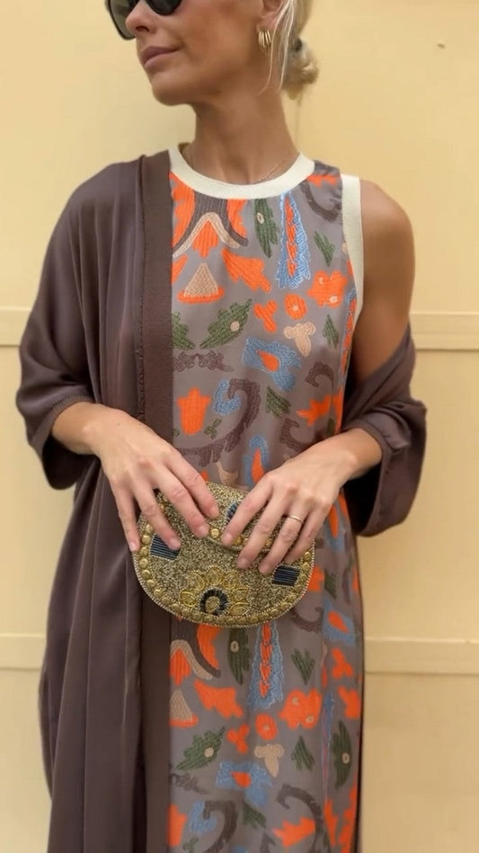 Rencie™ - Relaxed Long Dress with Cardigan