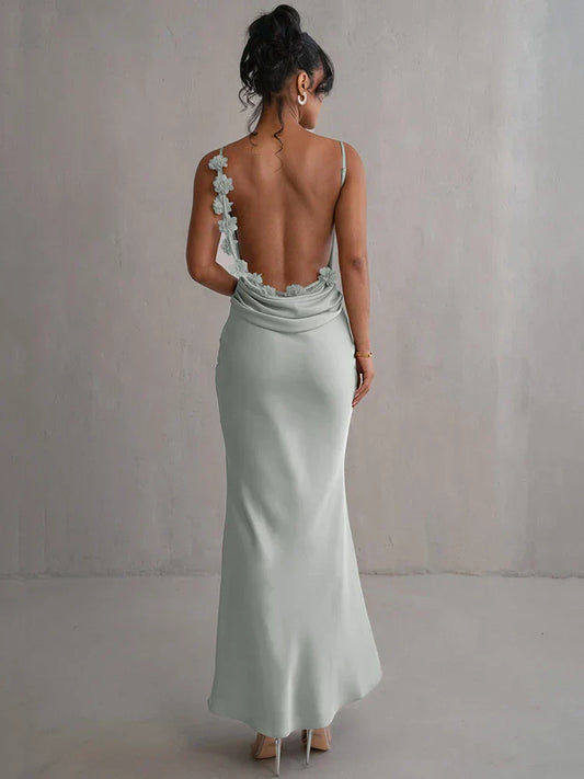 Elysia™ – Backless Elegance Dress