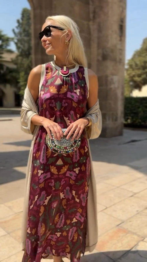 Maryani™ - Casual Retro Dress with Cardigan