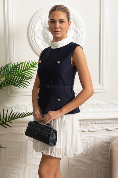 Ameline™ Pleated Mini Dress