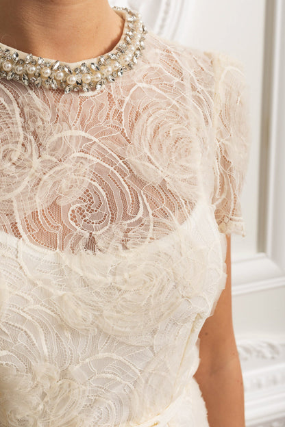 Clarisse™ Lace Midi Dress