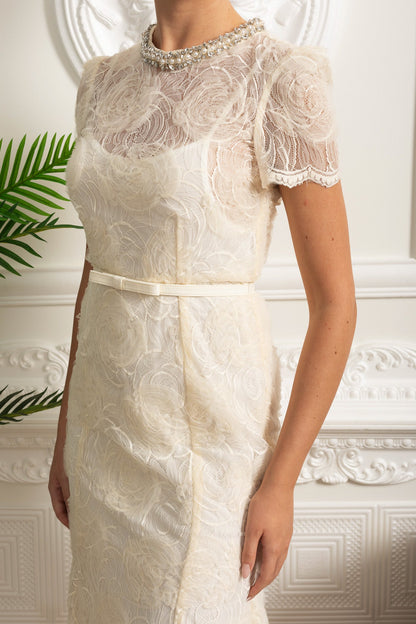 Clarisse™ Lace Midi Dress