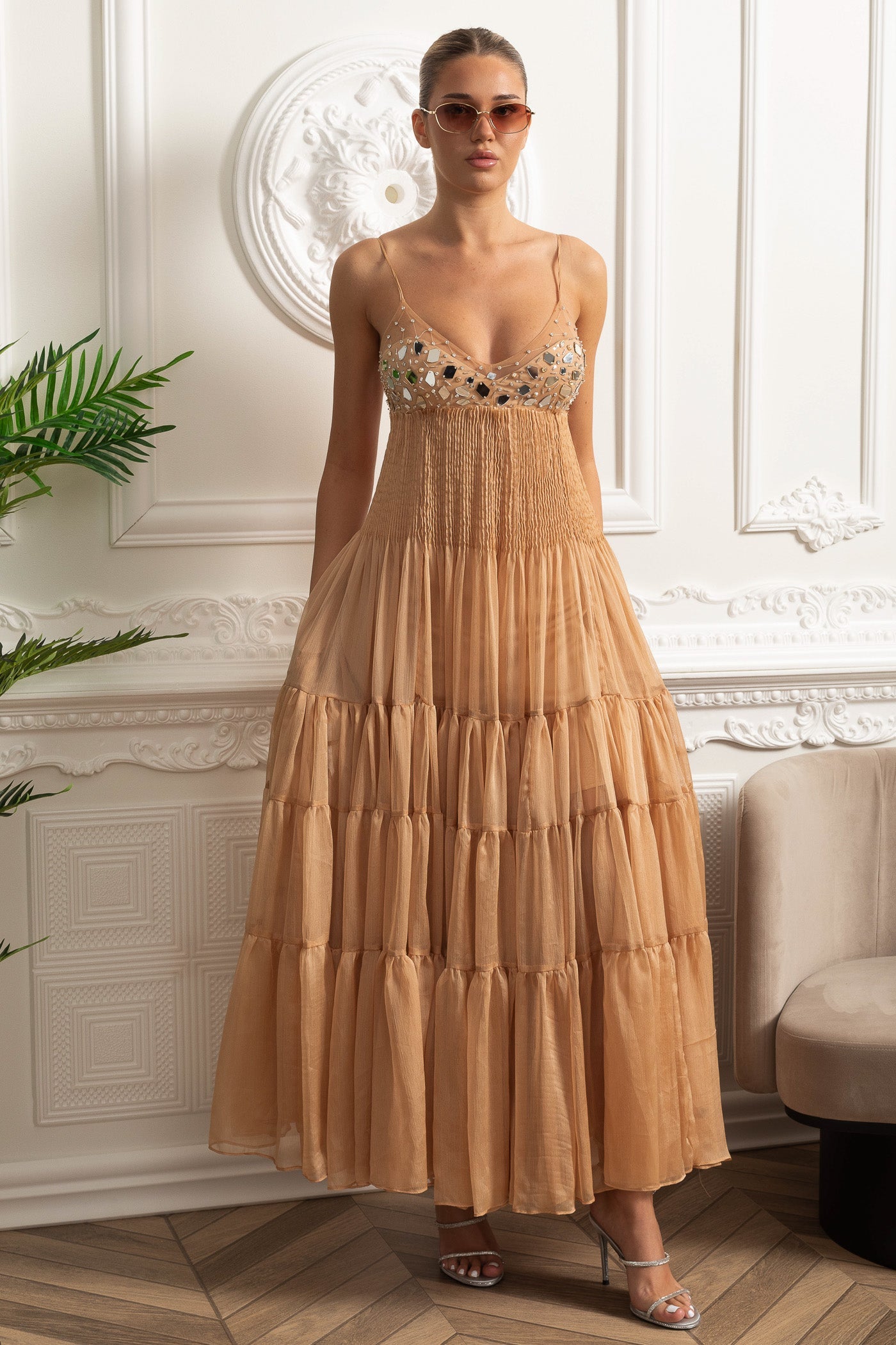 Mirabelle™ Embellished Maxi Dress