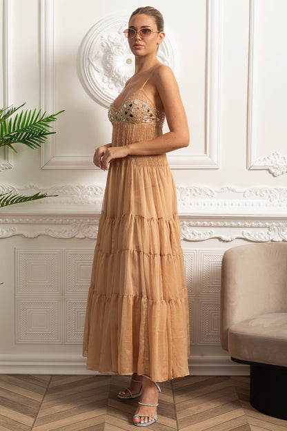 Mirabelle™ Embellished Maxi Dress