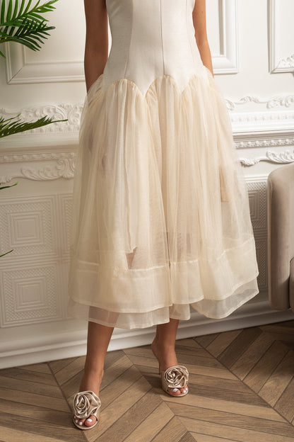 Elara™ Sheer Midi Dress