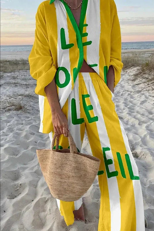 Elna™ Lemon Stripe Set