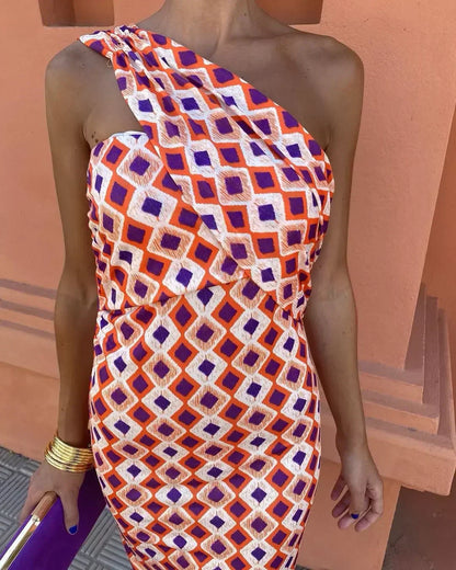 Irene™ One-Shoulder Midi Dress