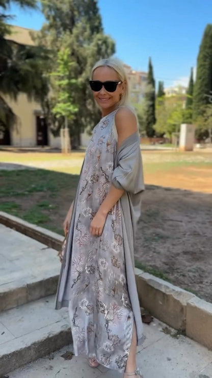 Giarra™ - Simple Dress with Cardigan