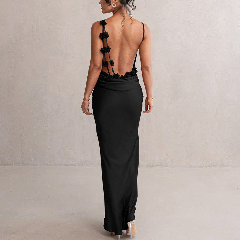 Elysia™ – Backless Elegance Dress
