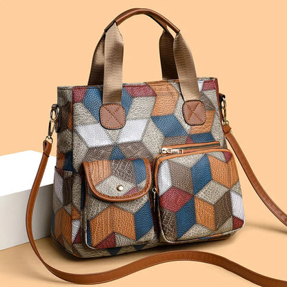 Lucille™- Patchwork Shoulder bag