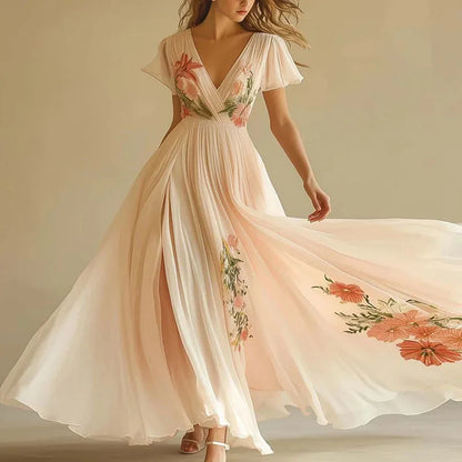 Junah™ Floral Pleated Maxi Dress