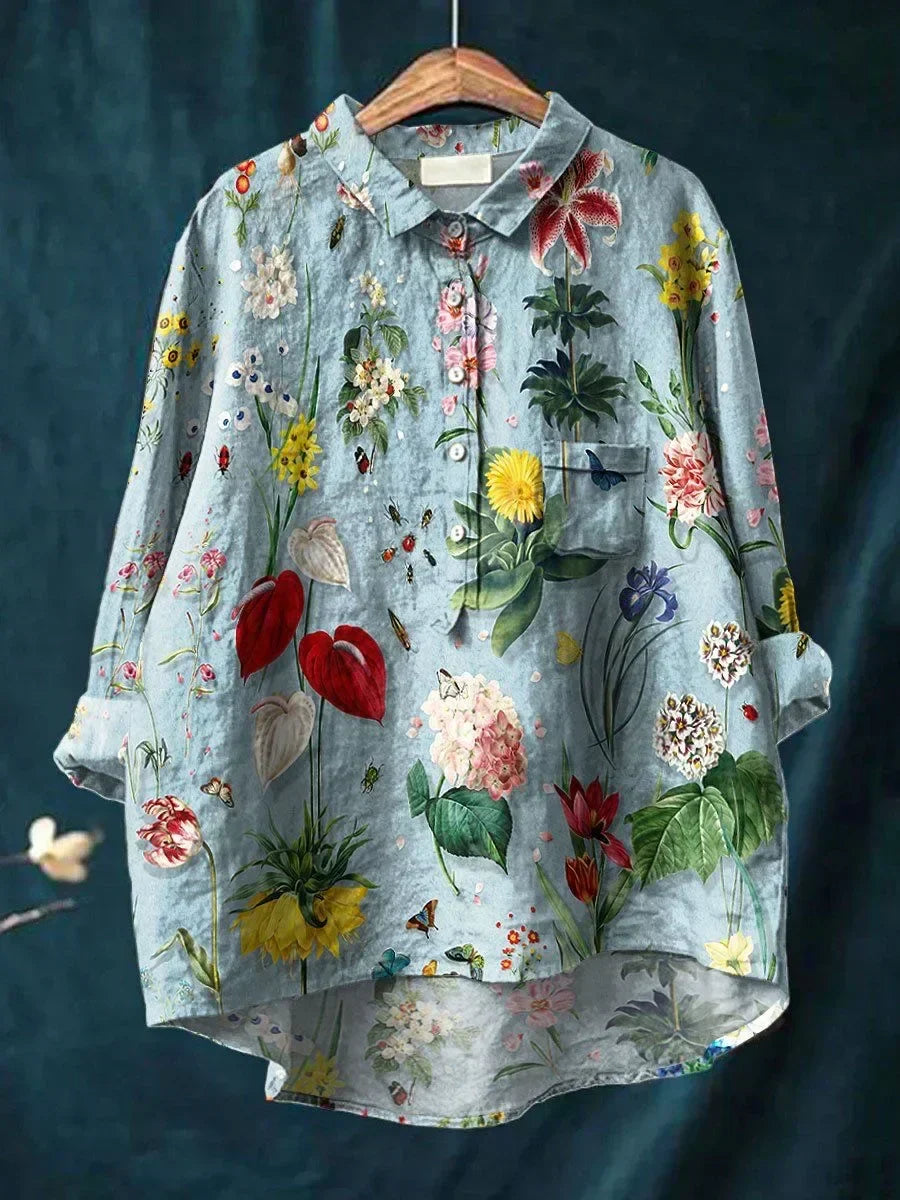 Holly™ - Garden Floral Print Shirt