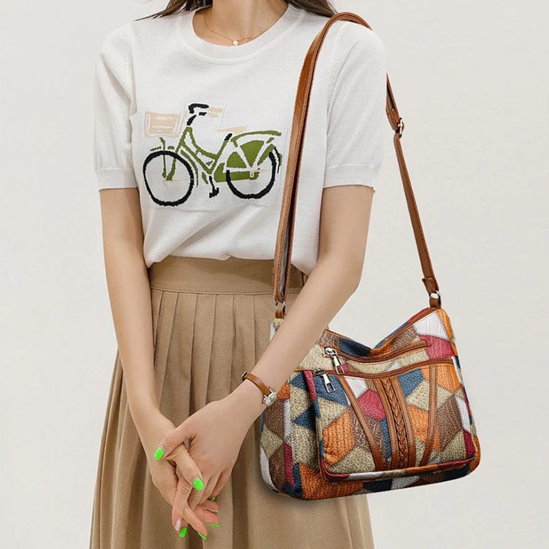 Lucille™- Patchwork Shoulder bag
