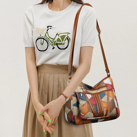 Lucille™- Patchwork Shoulder bag