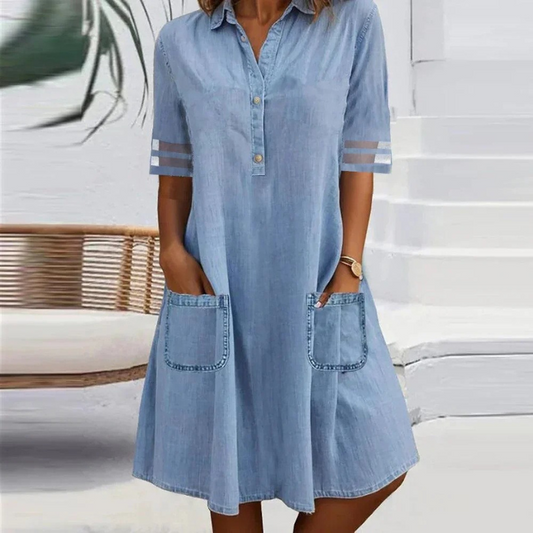 Cassey™ – Lightweight denim dress for women