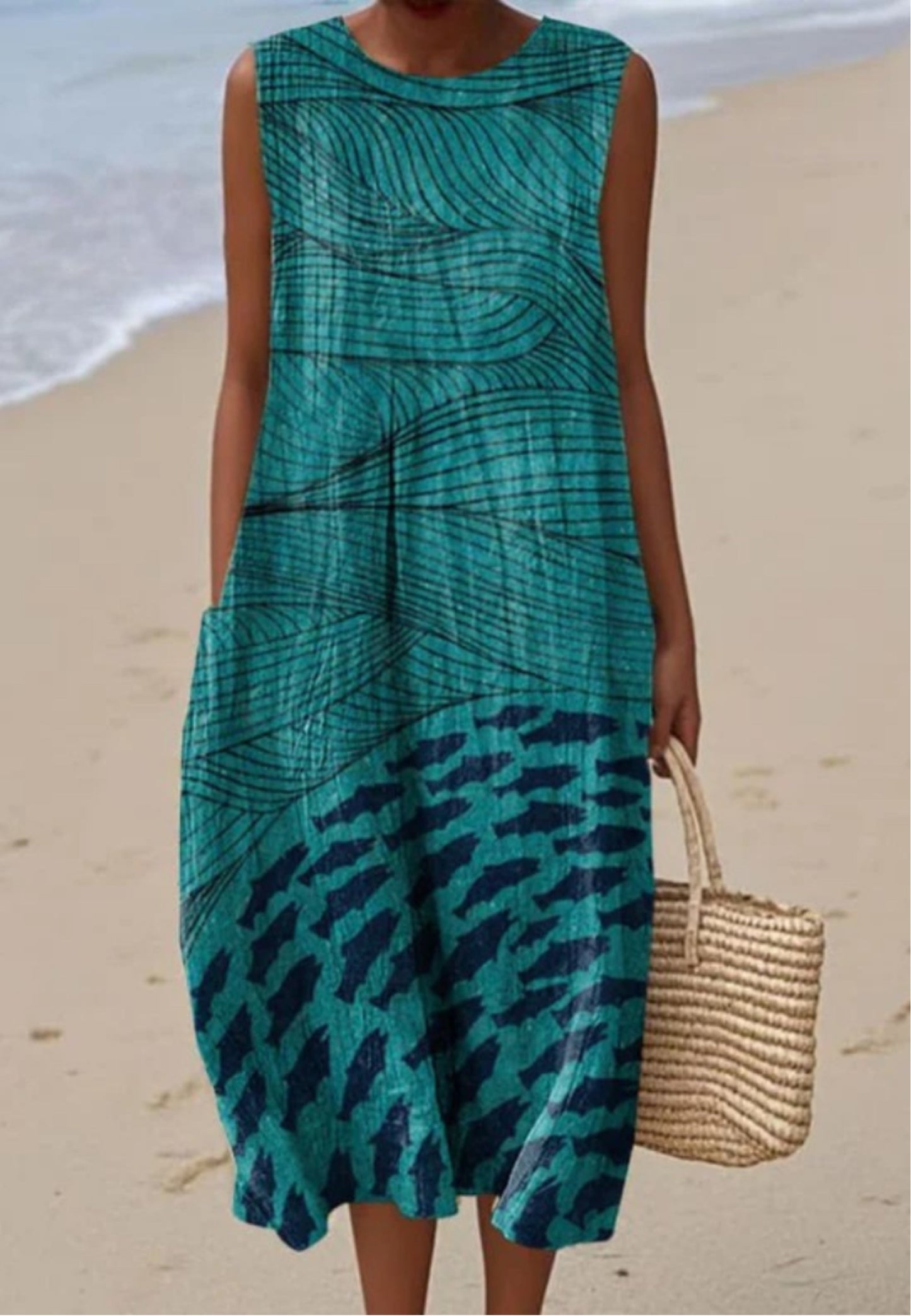 Melissa™ - Beach Sleeveless Dress