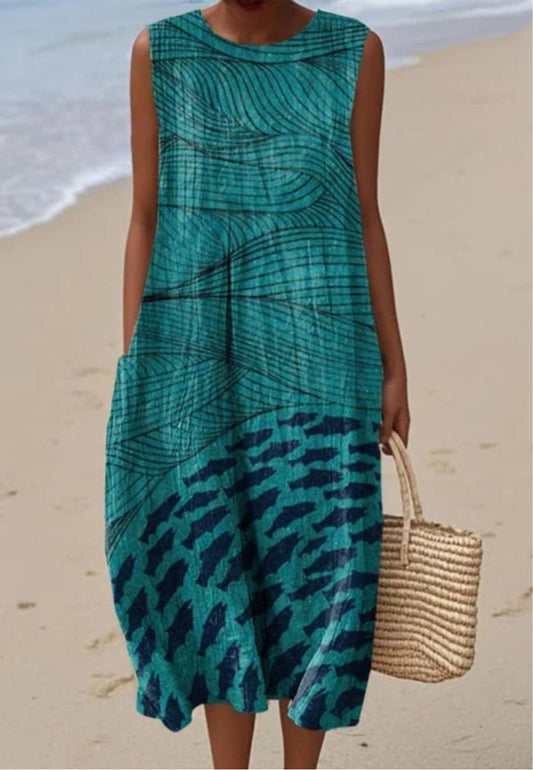 Melissa™ - Beach Sleeveless Dress