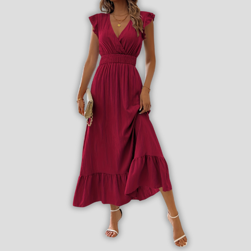 Solene™ - Casual V-neck Dress