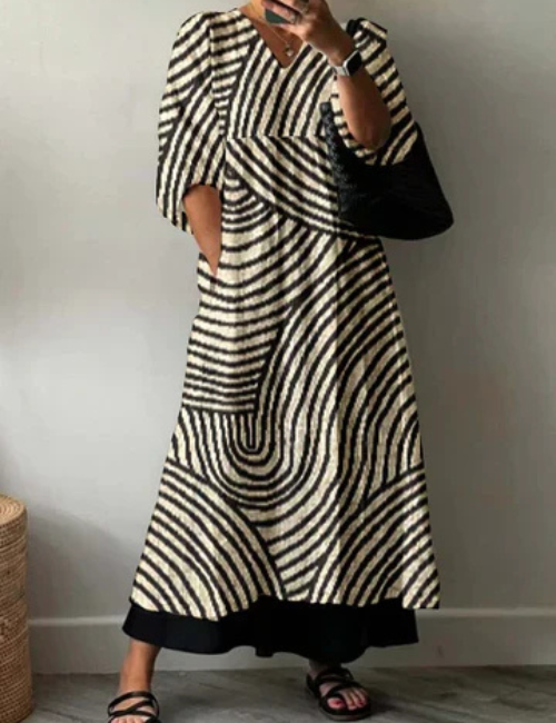 Iris™ Abstract Stripe Dress