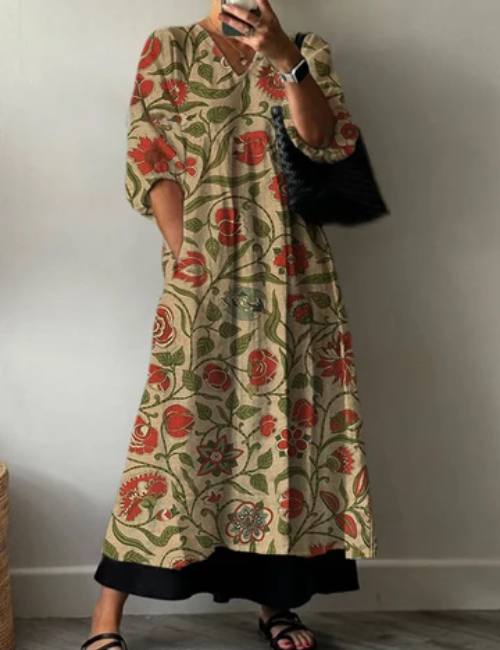 Mirelle™ Vintage Floral Dress