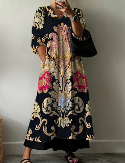 Amira™ Elegant Pattern Dress