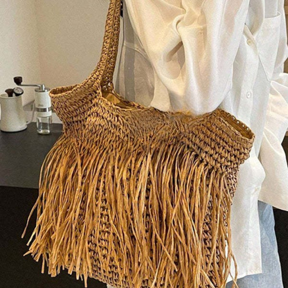 Maria™ Woven Fringe Bag