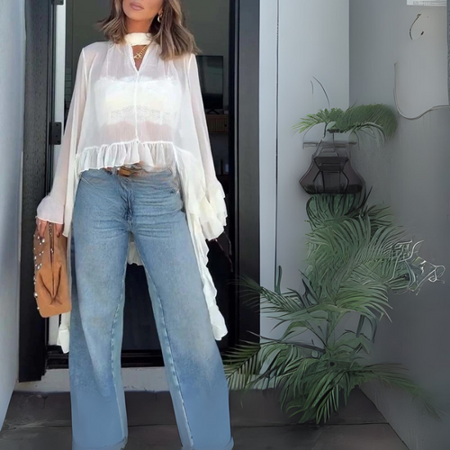 Lovely™ Flowy Cape Shirt