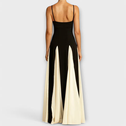Chrystelle™ – Two-Tone Maxi Dress