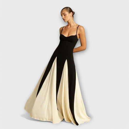 Chrystelle™ – Two-Tone Maxi Dress