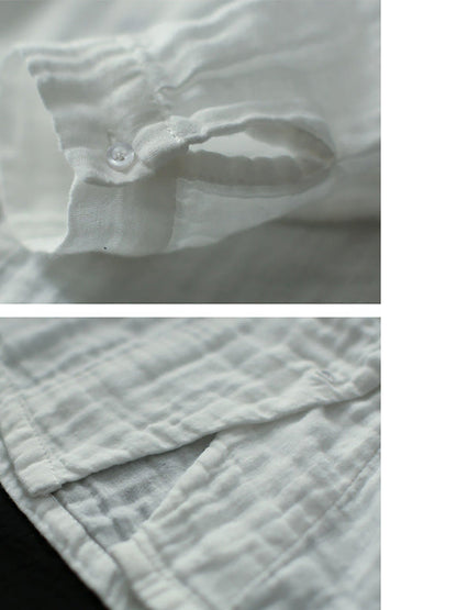 Sylvette™ – Asymmetrical Linen Shirt