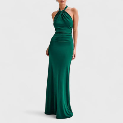 Ella™ – Elegant Halter Maxi Dress