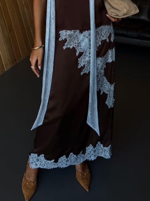 Pirra™ - Lace Panel Top and Skirt Set
