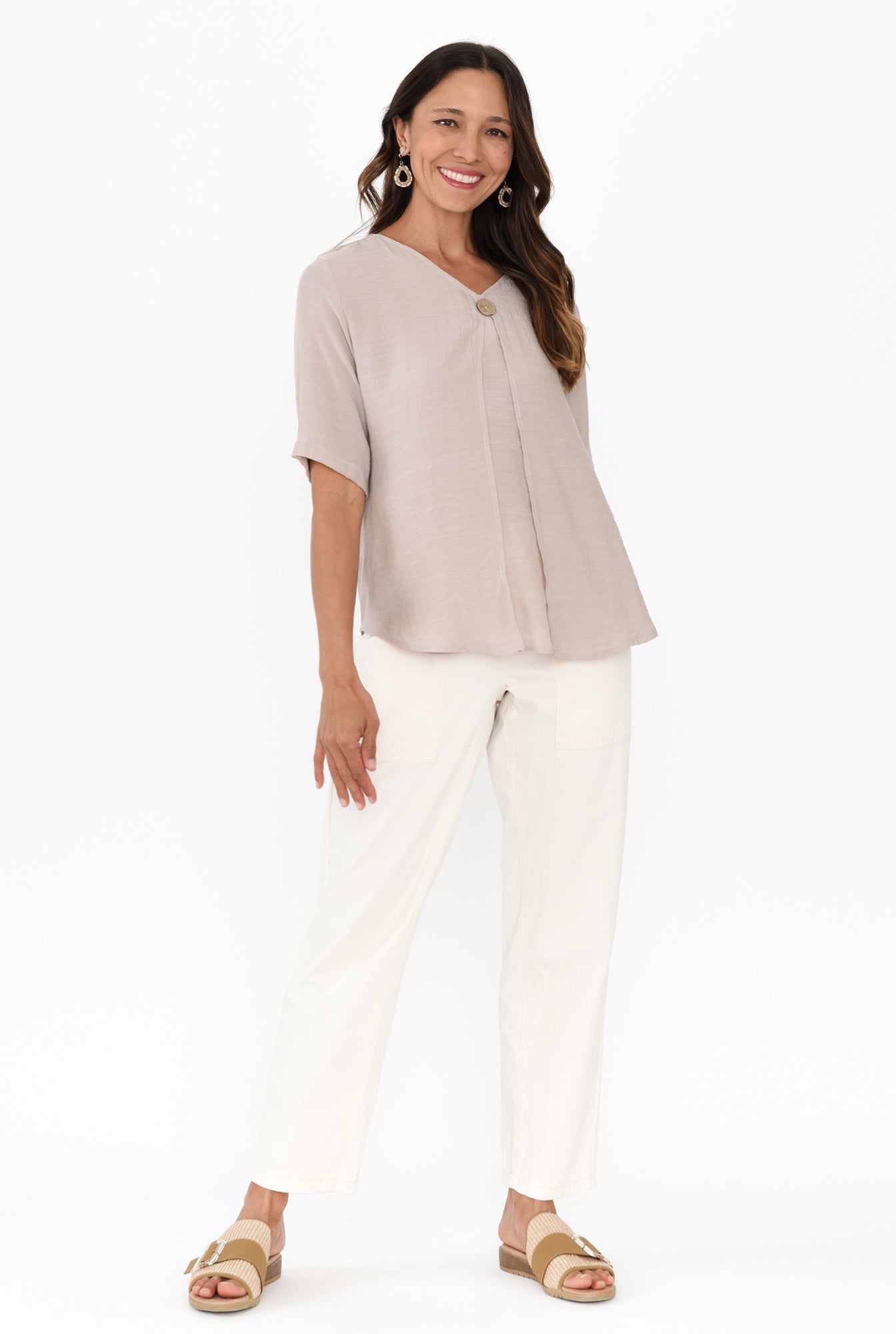Kayla™- Classic Button Top