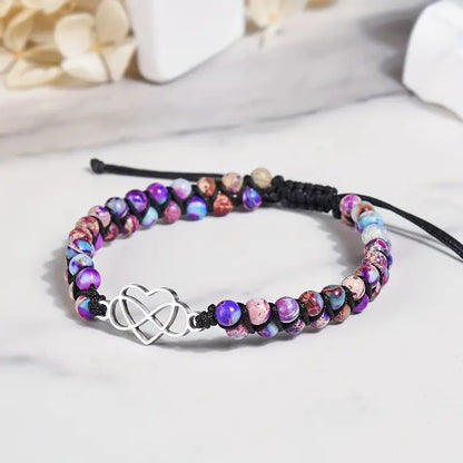 Stone Eternity Heart Bracelet | Together Against Breast Cancer