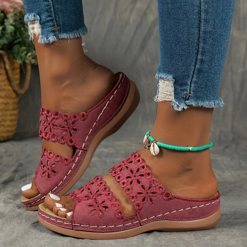 Nora™ -  Floral Slide Sandals