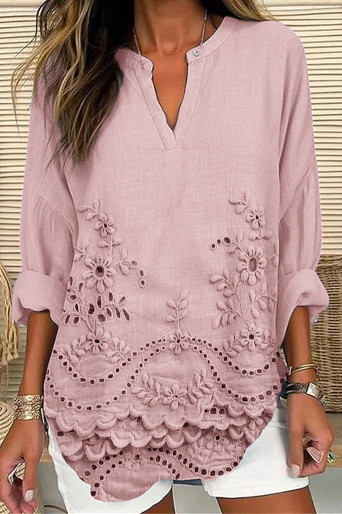 Julie™ Elegant Embroidered Blouse