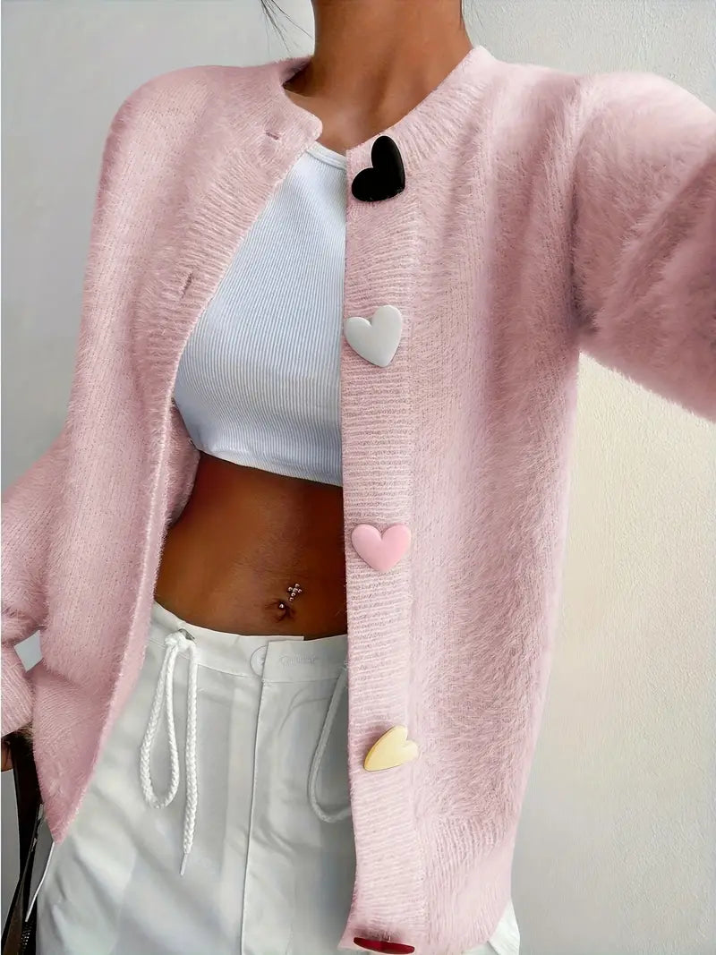 Heart Cardigan| Together against Breast Cancer