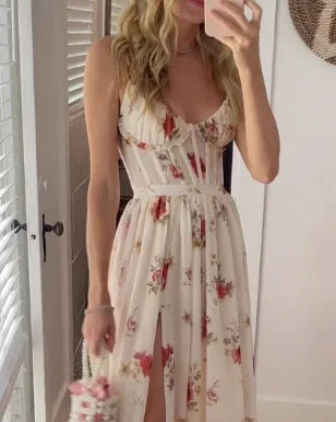 Verana™ - Corset Floral Maxi Dress