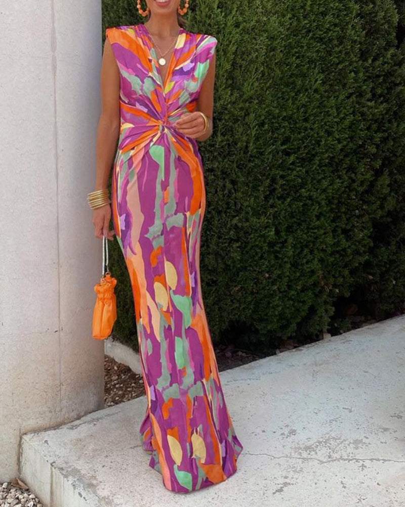 Shaira™ Abstract Maxi Dress