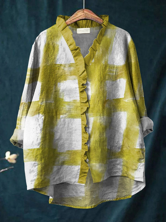 Melissa™ Artistic Linen Blouse