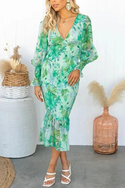 Livian™ Ruffle SleeveMidi Dress