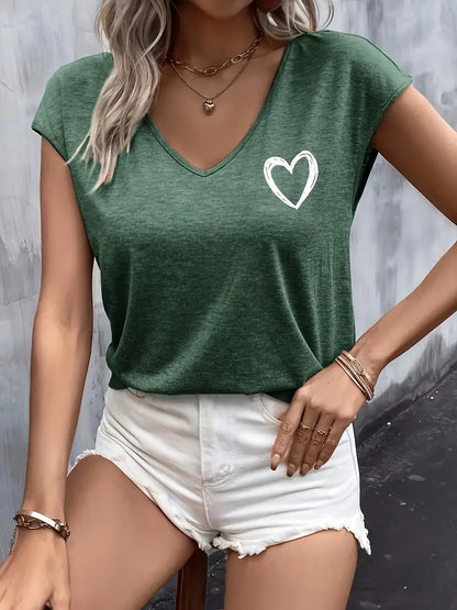 Heart print shirt | Together against breast cancer