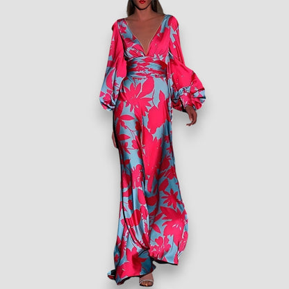 Mia™ – Bold Floral Maxi Dress