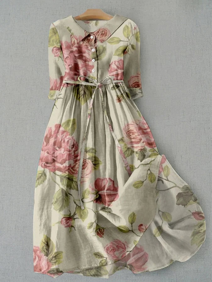 Marley™ - Vintage Floral Shirt Dress
