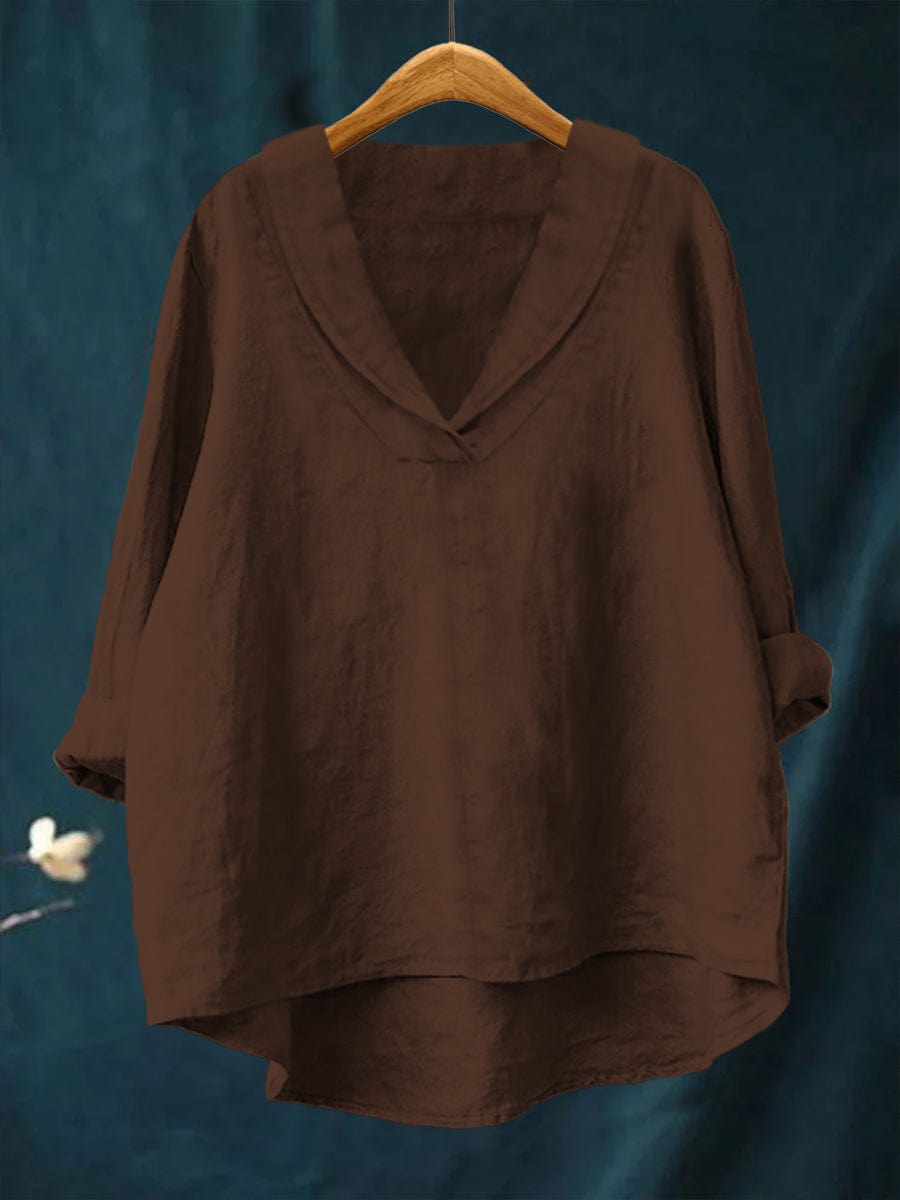 Samantha™ Oversized Linen Blouse